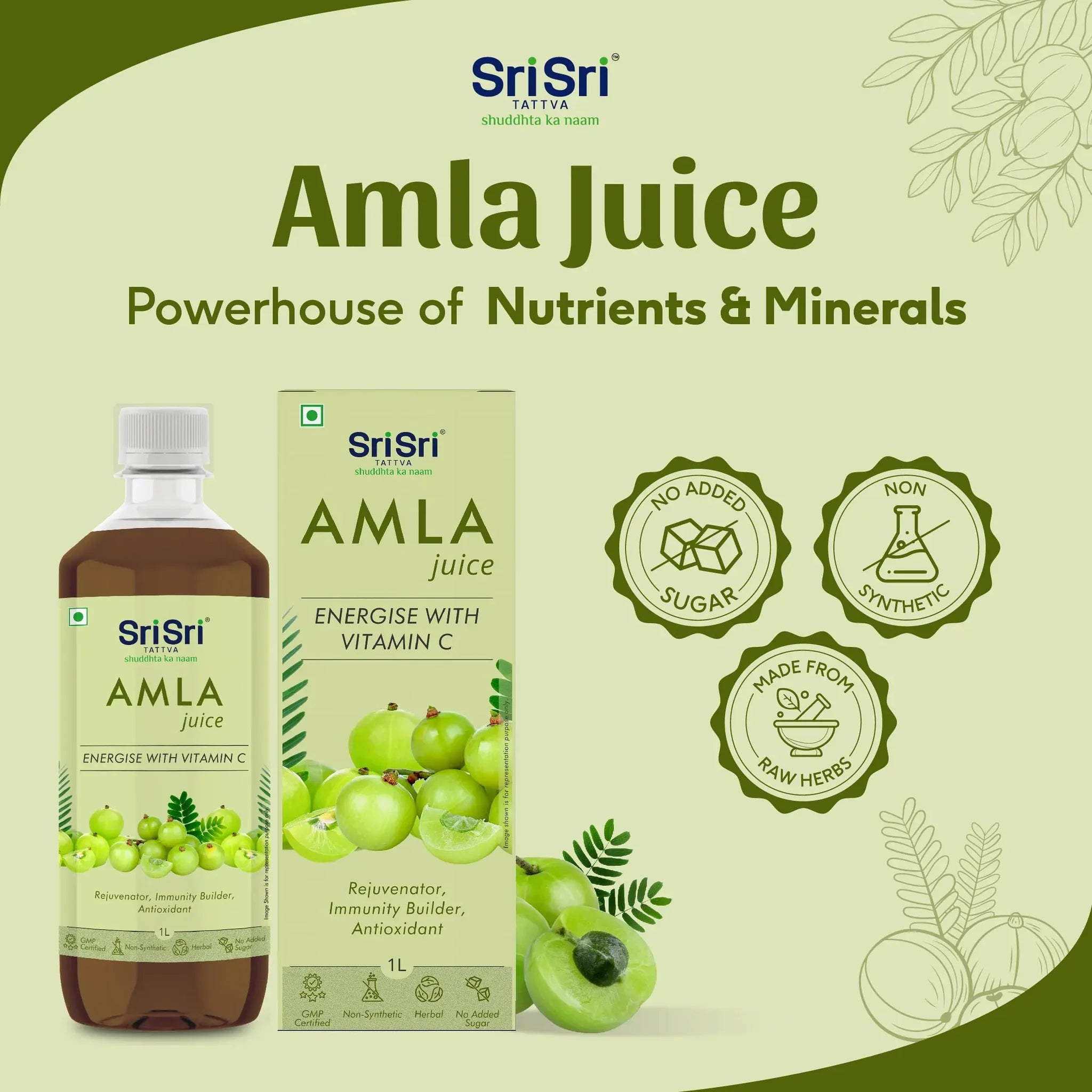 Sri Sri Tattva Amla Juice - Pack of 2