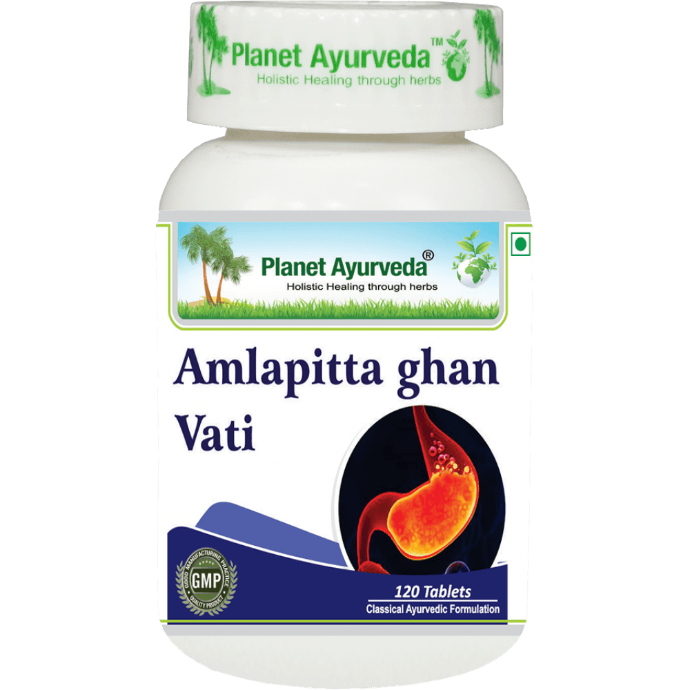 Planet Ayurveda Amlapitta Ghan Vati - 120 Tablets
