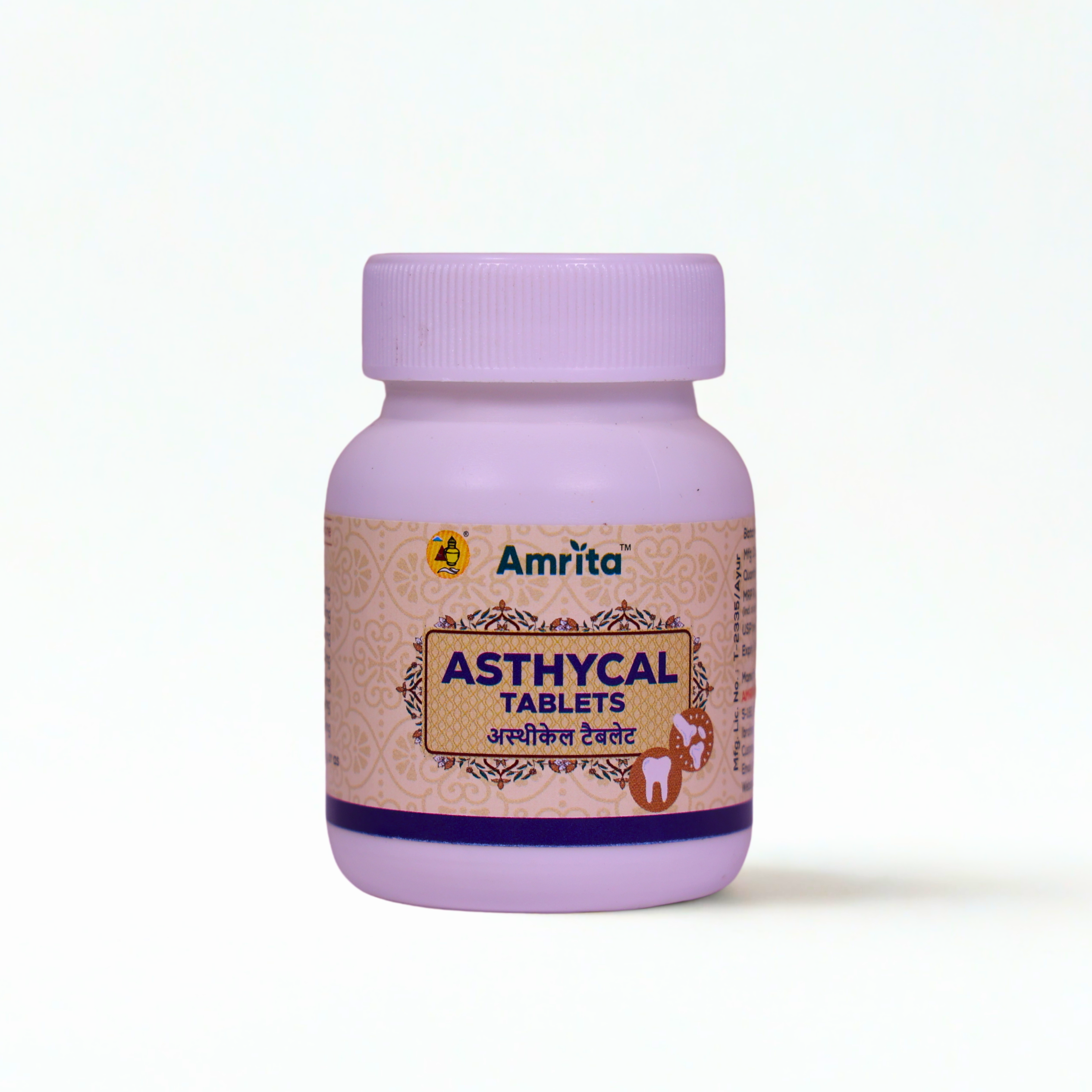 Amrita Asthycal Tablets for Bone & Joint Support | Ayurvedic Supplement | 60 Tablets