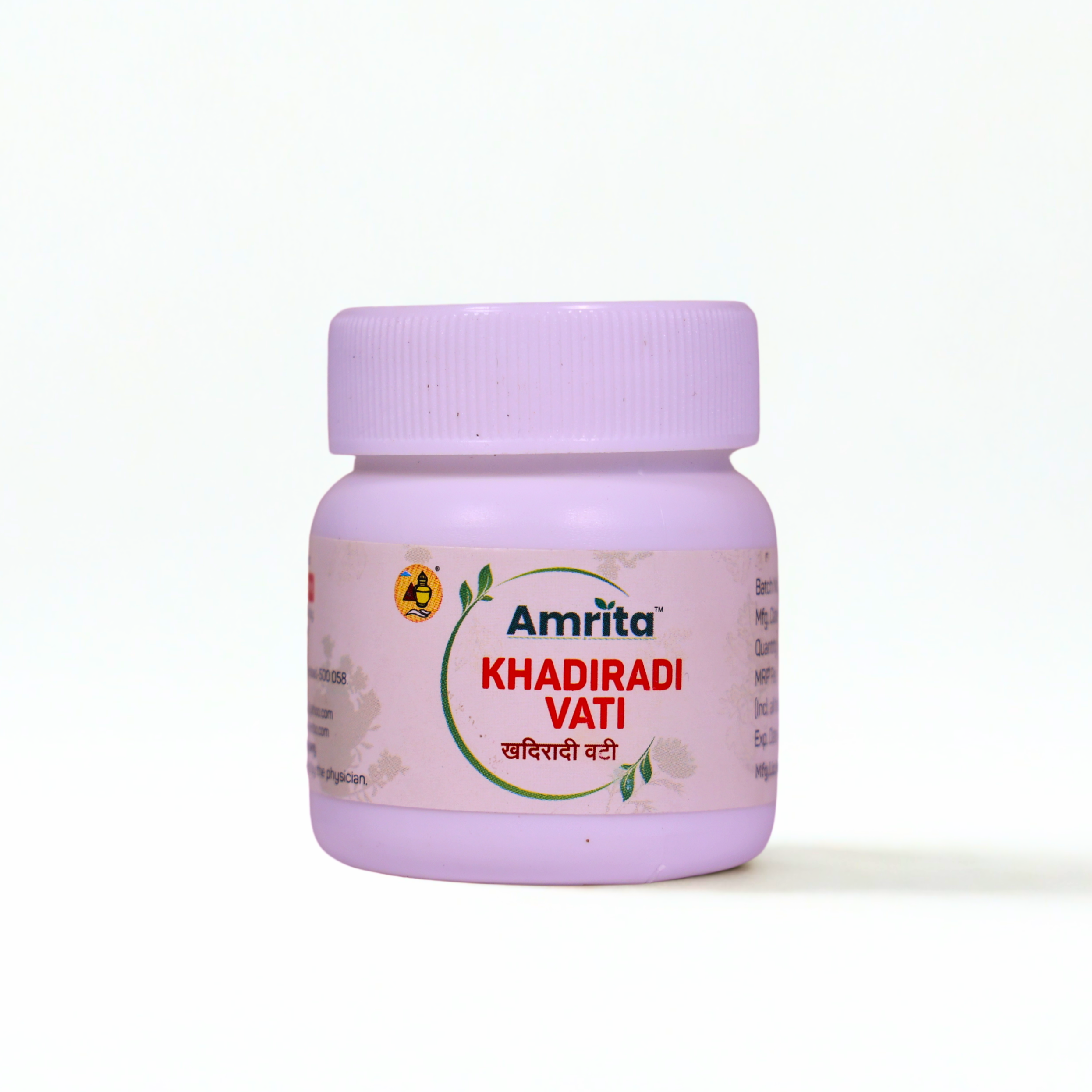 Amrita Khadiradi Vati Tablets for Oral & Throat Care | Ayurvedic Supplement | 60 Tablets