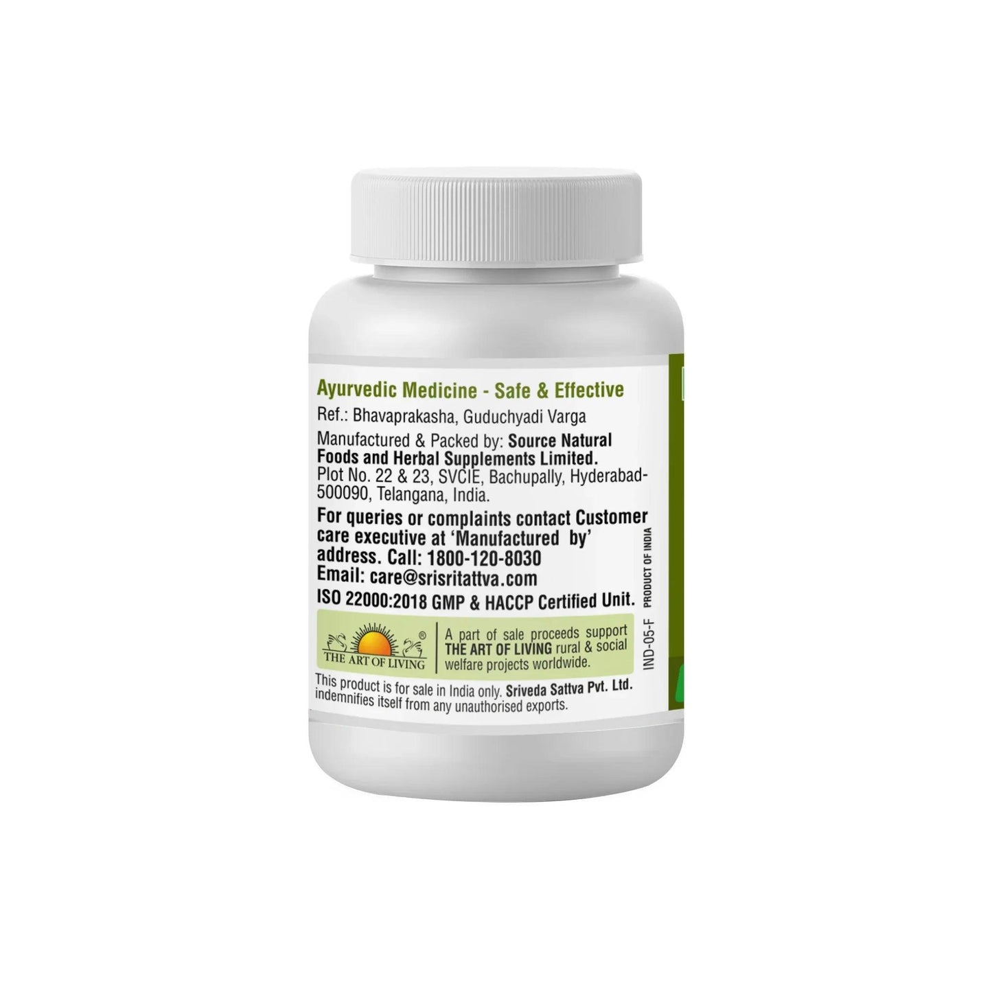 Sri Sri Tattva Amruth Tablet - 500mg - 60 Tablet - Pack of 2