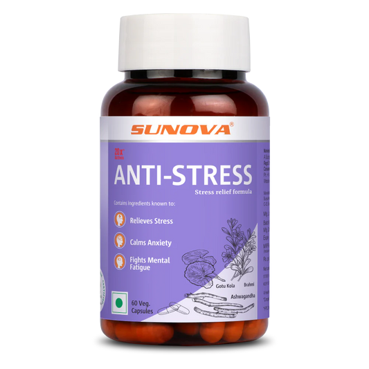 Sunova Anti-Stress Veg Capsule - 60 Capsules