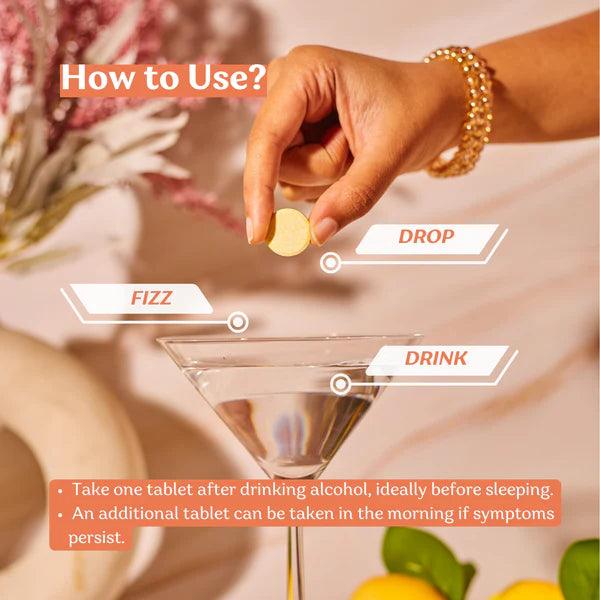 Poshan Last Shot Tablets - For a hangover-free morning (Pack of 2 tablets)