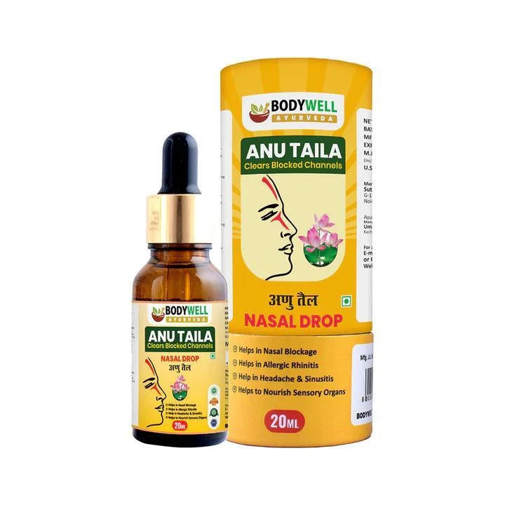 BodyWell Anu Taila – Ayurvedic Nasal Oil for Respiratory Wellness & Clarity – 20ml