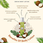 Zenius Body Lotion - Lotion for Dry Skin, Removing Stretch Marks Naturally - 200ml Lotion