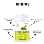 Zenius Giloy Tablets - Herbal Immune Booster for Detoxification, Fever Relief, and Overall Health - 60 Tablets
