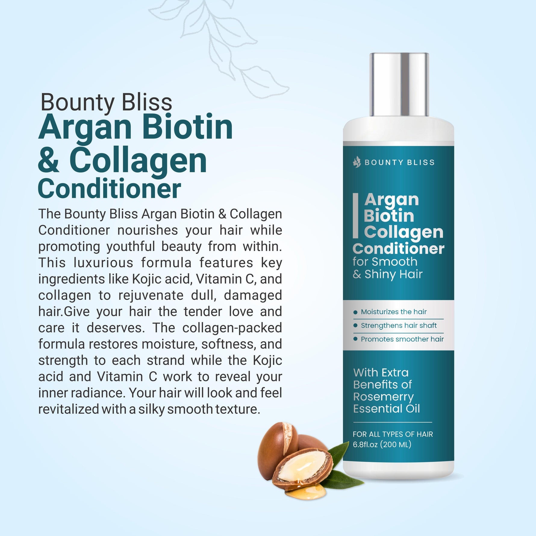 Bounty Bliss Argan Biotin & Collagen Conditioner - 200ml