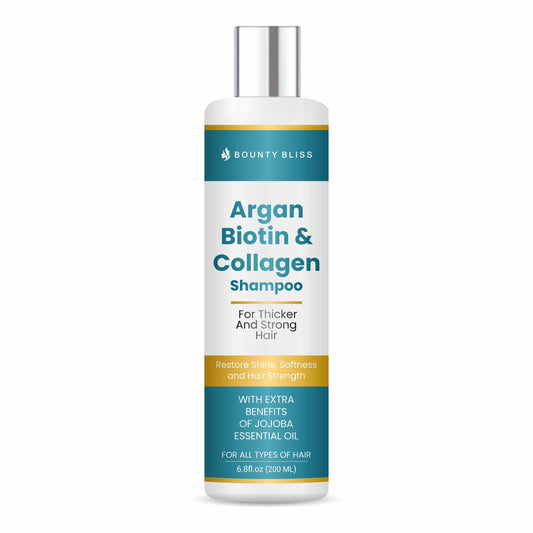 Bounty Bliss Argan Biotin and Collagen Shampoo – Strengthening, Volumizing, Natural Ingredients, Sulfate-Free, For All Hair Types - 200ml