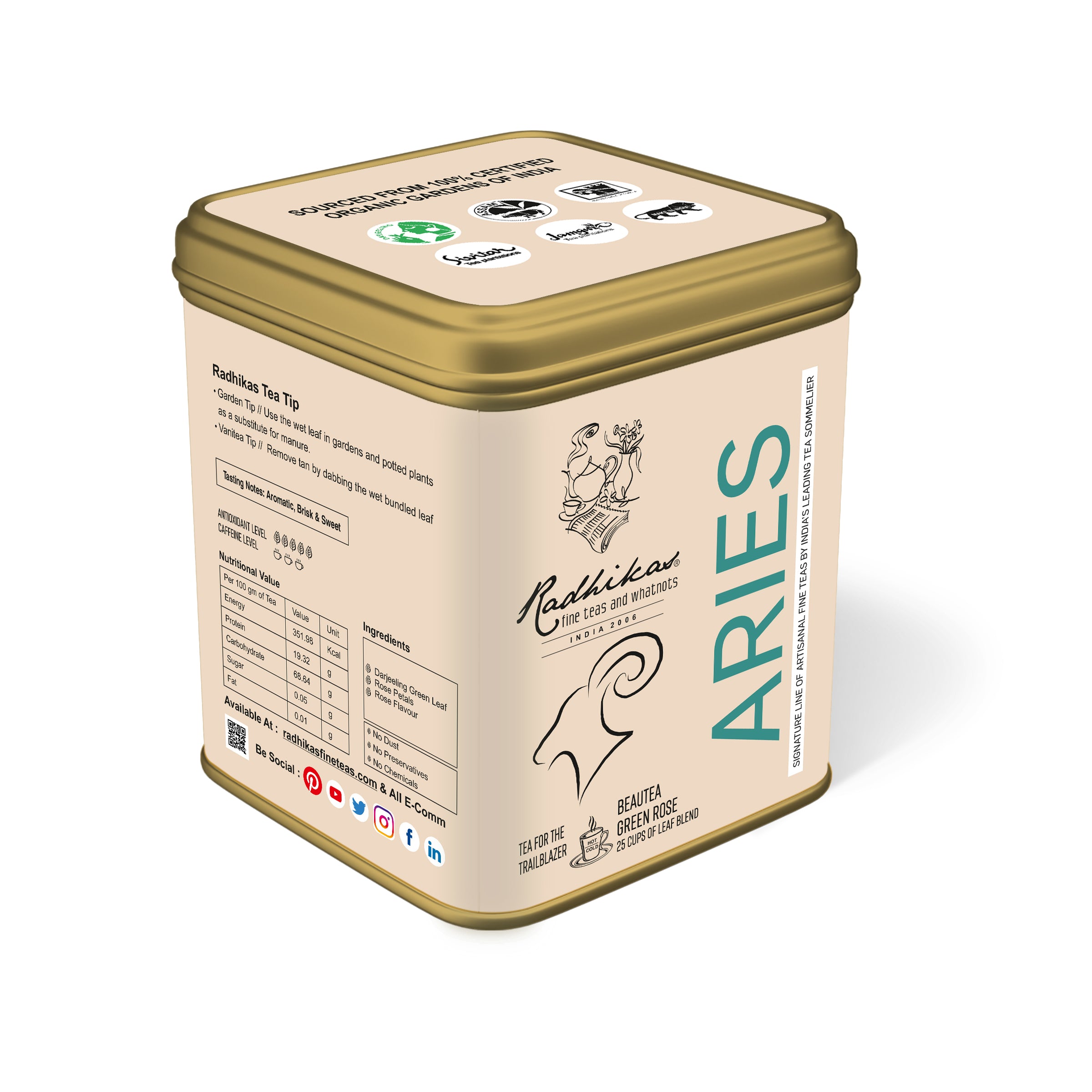 Radhikas Fine Teas Aries Tea - 50gm