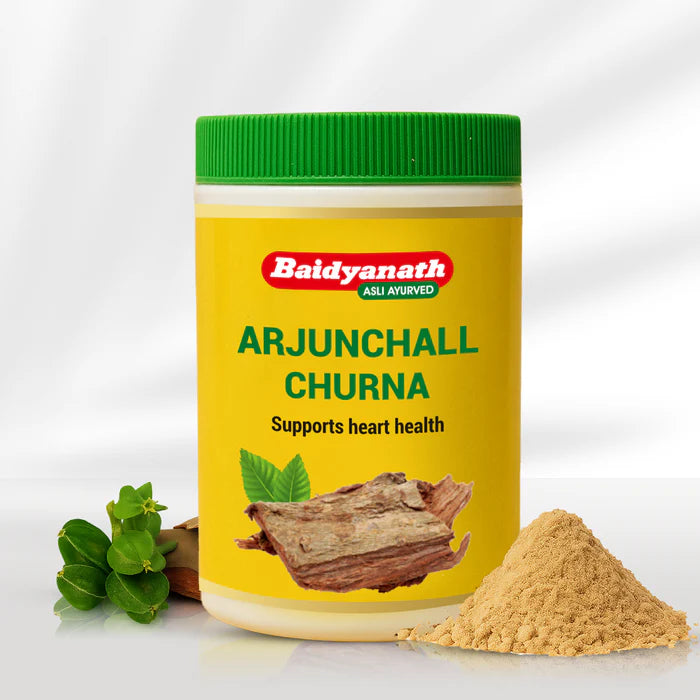 Baidyanath Arjunchall Churna | Ayurvedic Powder for Heart & Blood Pressure Churna - 100gm