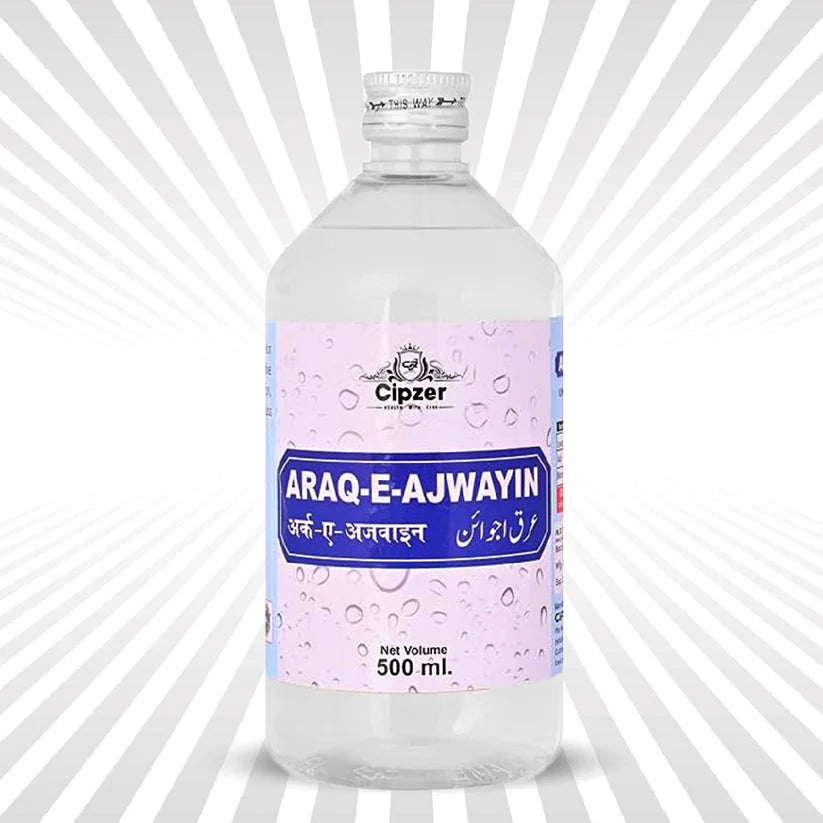 Cipzer Araq-e-Ajwayin 500ml | Digestive Support, Acidity Relief, Gas & Indigestion Remedy