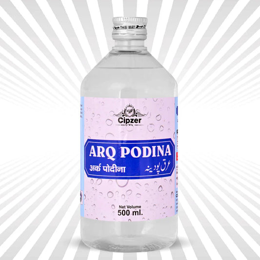 Cipzer Arq Podina - 500ml | Herbal Mint Distillate for Digestion, Nausea, Gas, Acidity & Refreshment