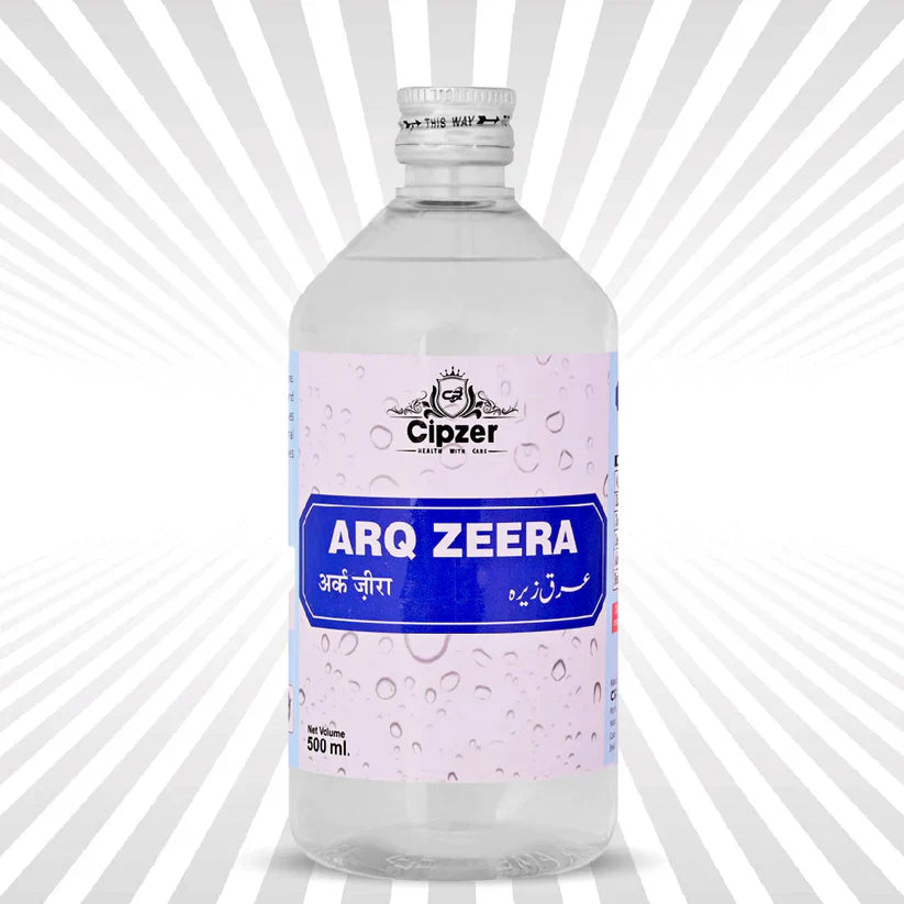 Cipzer Arq Zeera - 500ml | Herbal Digestive Tonic for Gas, Acidity, Indigestion & Appetite Booster
