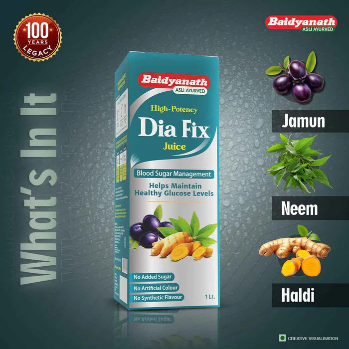 Baidyanath Dia Fix Juice No Added Sugar - 1 Ltr