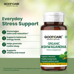 Goodcare Organic Ashwagandha Tablets – Stress Relief, Energy & Wellness Support - 60 Tablets