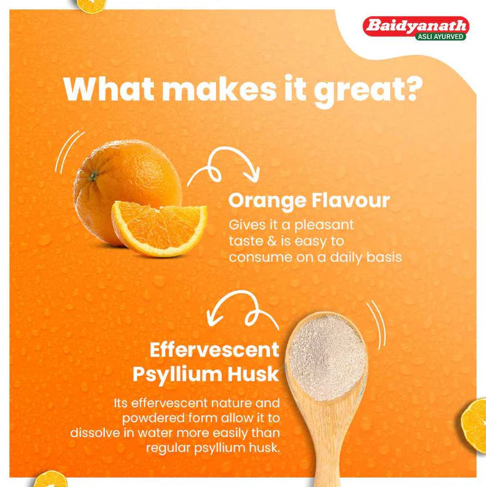 Baidyanath isabgol Orange Lax Powder - (250gm Each) Orange Flavour