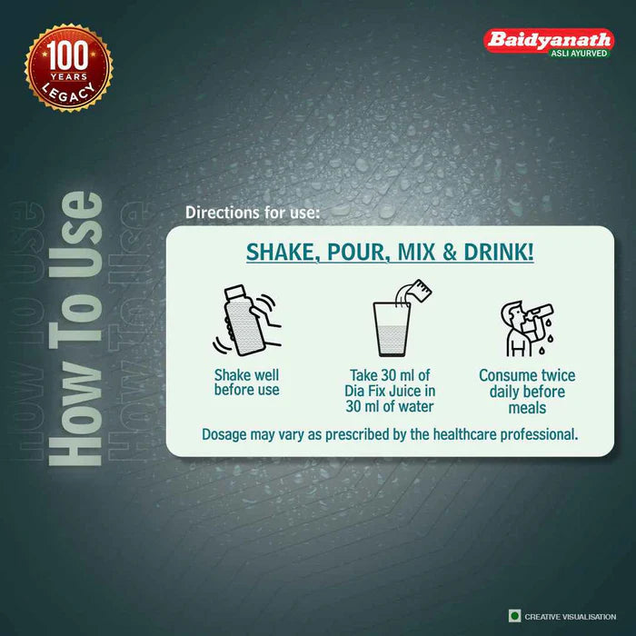 Baidyanath Dia Fix Juice No Added Sugar - 1 Ltr