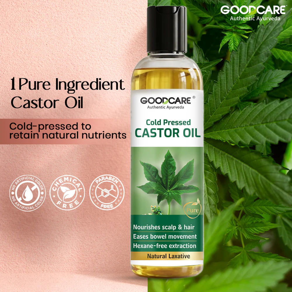 Goodcare Power Of Castor Oil & Isabgol(100 gm) Combo for Digestive Health