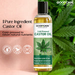 Goodcare Castor Cold Pressed Oil for Hair, Skin & Constipation Relief - 200ml
