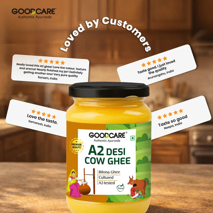Goodcare Natural A2 Desi Cow Ghee  – 500gm Pure Bilona Ghee from Gir Cows