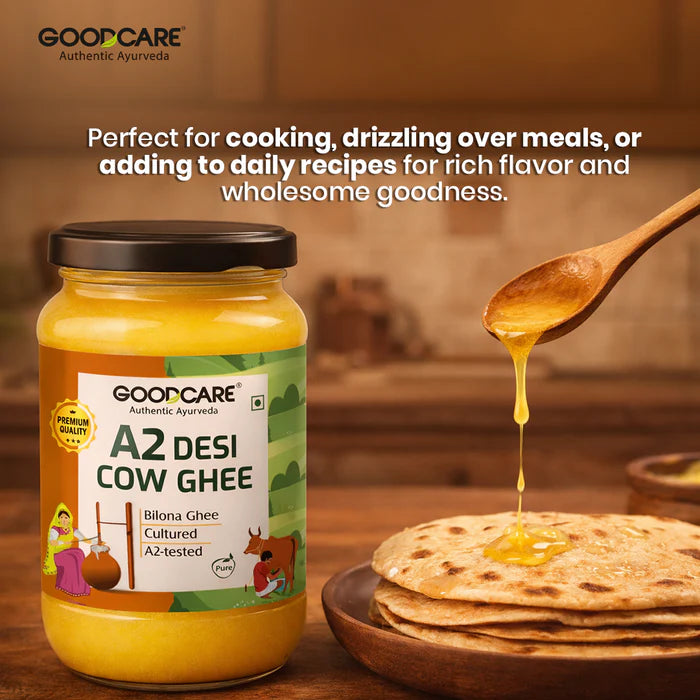 Goodcare Natural A2 Desi Cow Ghee  – 500gm Pure Bilona Ghee from Gir Cows