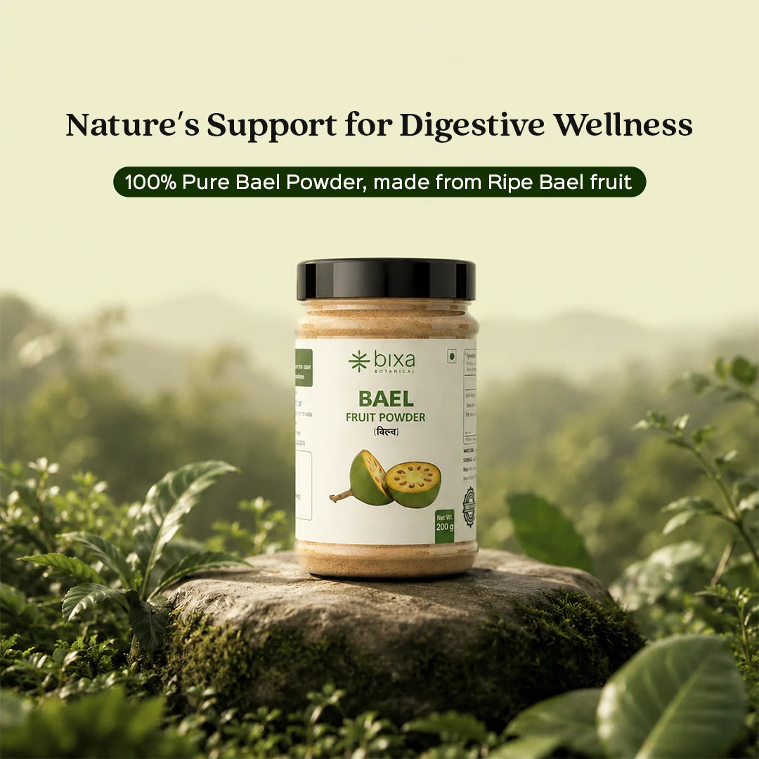 Bixa Botanical Bael Fruit Powder (Aegle Marmelos) | Pure Bengal Quince Powder for Digestive Health, Gut Motility & IBS Relief (200g)
