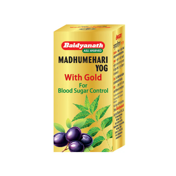 Baidyanath Madhumehari Yog With Gold- Effective In Managing Blood Sugar - 30 Tablets