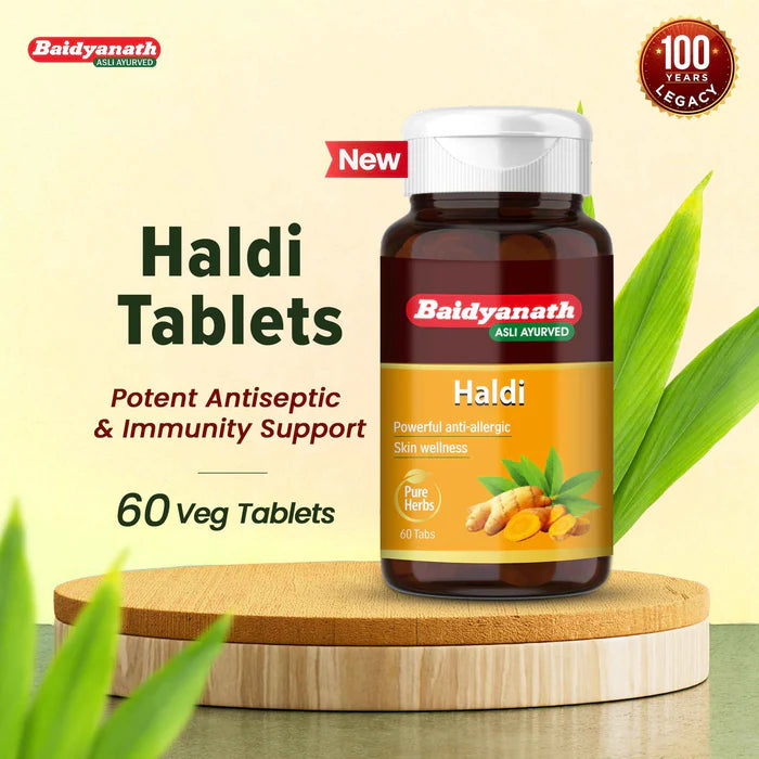 Baidyanath Asli Ayurved Haldi Tablet (60 Each)