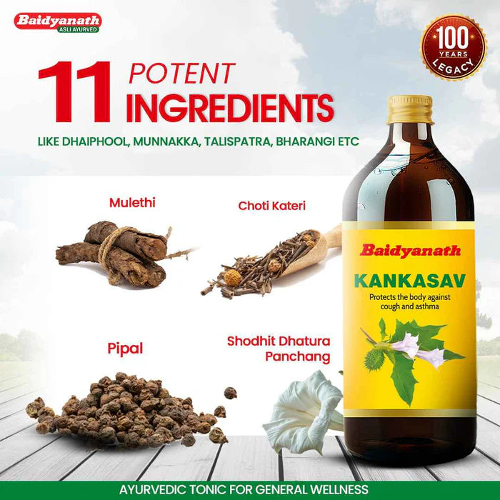 Baidyanath Kankasav Tonic | For Cough & Asthma -  450ml