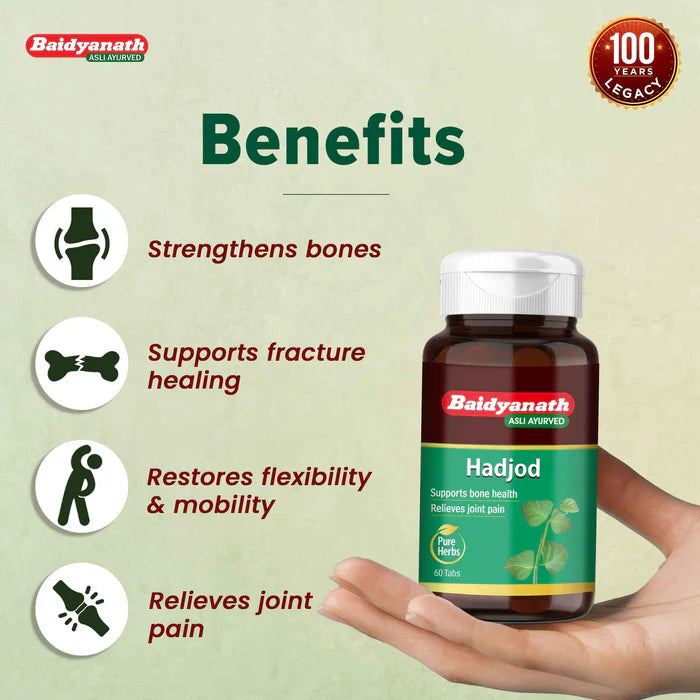 Baidyanath Asli Ayurved Hadjod Tablet (60 Each)