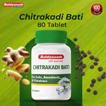 Baidyanath Chitrakadi Bati – Ayurvedic Digestive Helps Relieve Gas, Acidity & Indigestion - 80 Tablets