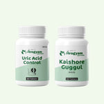 Arogyam Joint & Metabolic Wellness Combo – Ayurvedic Support for Uric Acid, Joint & Metabolic Wellness – 60 Tablets + 60 Tablets