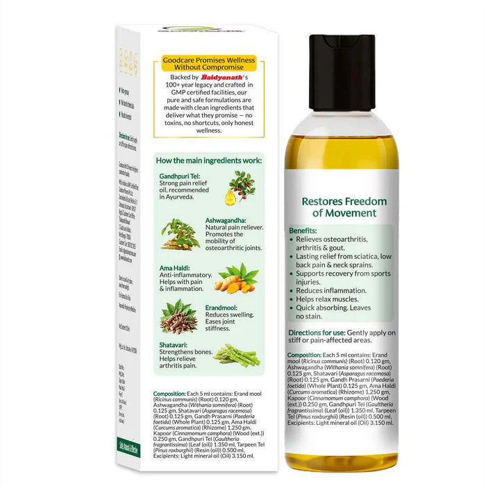 Goodcare Arth Oil An Ayurvedic Pain Relief Oil - 100ml