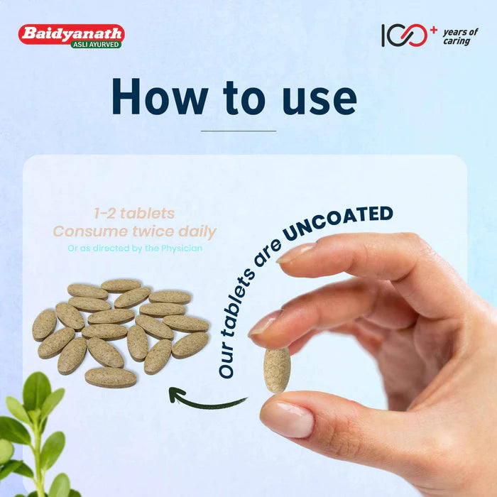 Baidyanath Brahmi 60 Tablets – Ayurvedic Brain Tonic for Focus & Memory