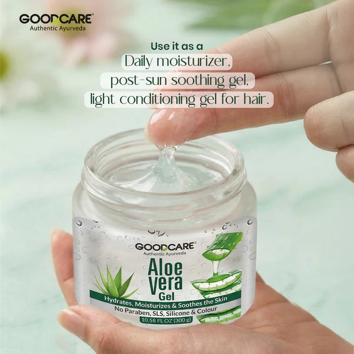 Goodcare Aloe Vera Gel - 300gm | Hydrating Gel for Hair, Skin & Face Care