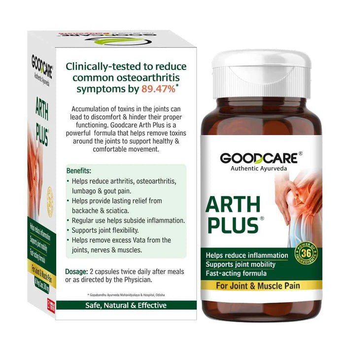 Goodcare Arth Plus Capsules – Fast-Acting Relief for Joint & Muscle Pain - 60 Capsules