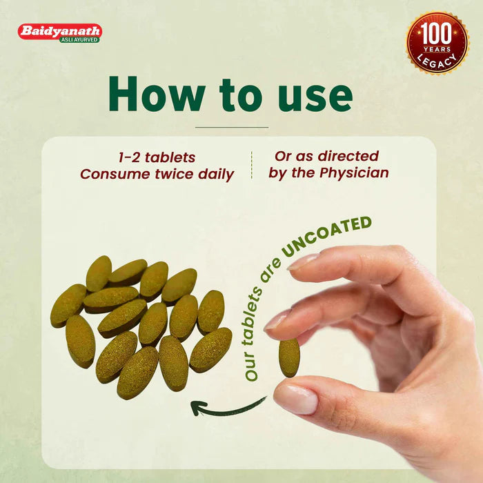 Baidyanath Asli Ayurved Hadjod Tablet (60 Each)