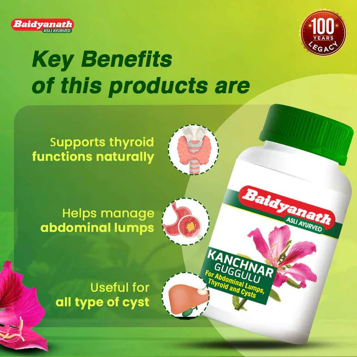 Baidyanath Kanchnar Guggulu Tablet - 80 Tablets