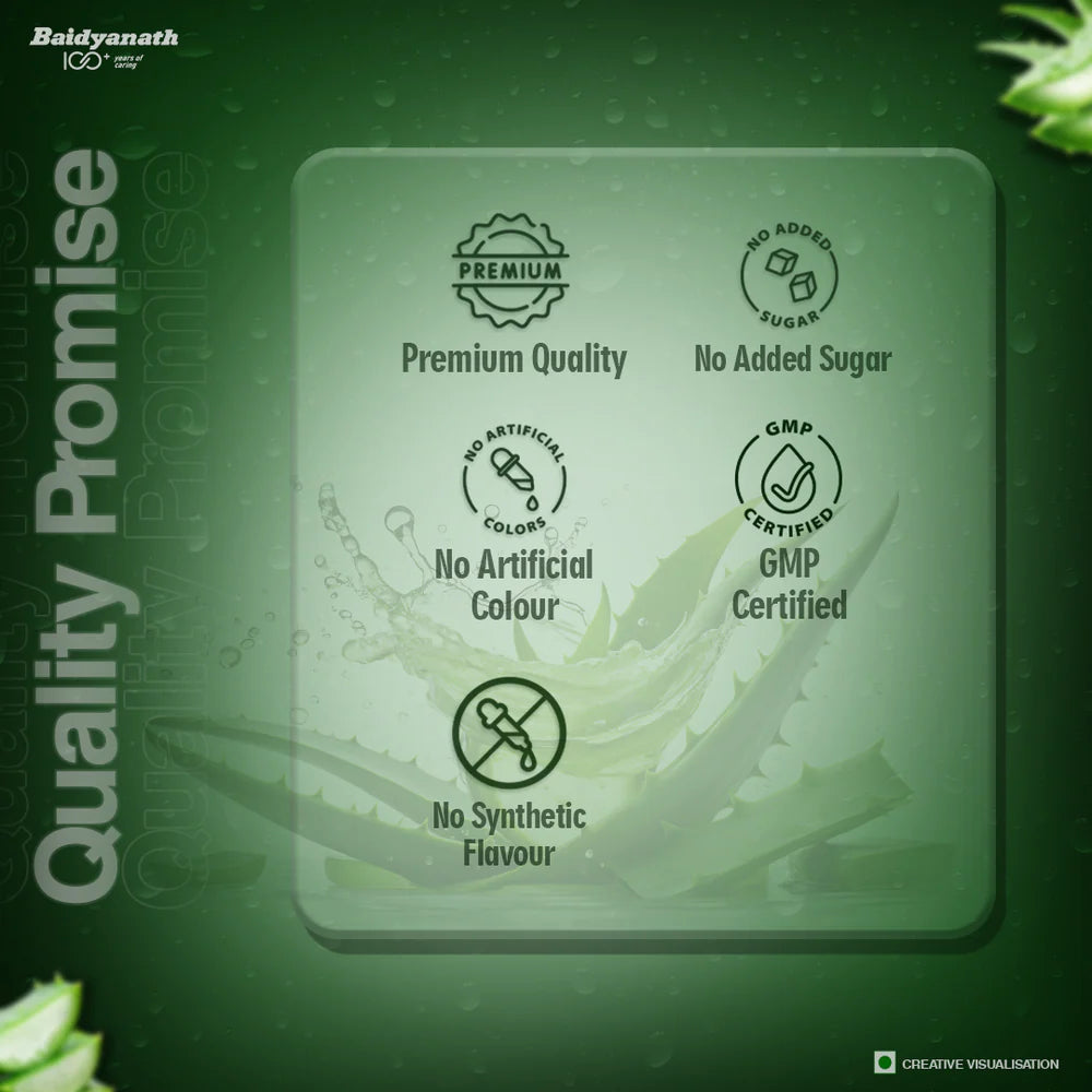 Baidyanath Amla Juice and Aloevera Juice 1 lit Combo