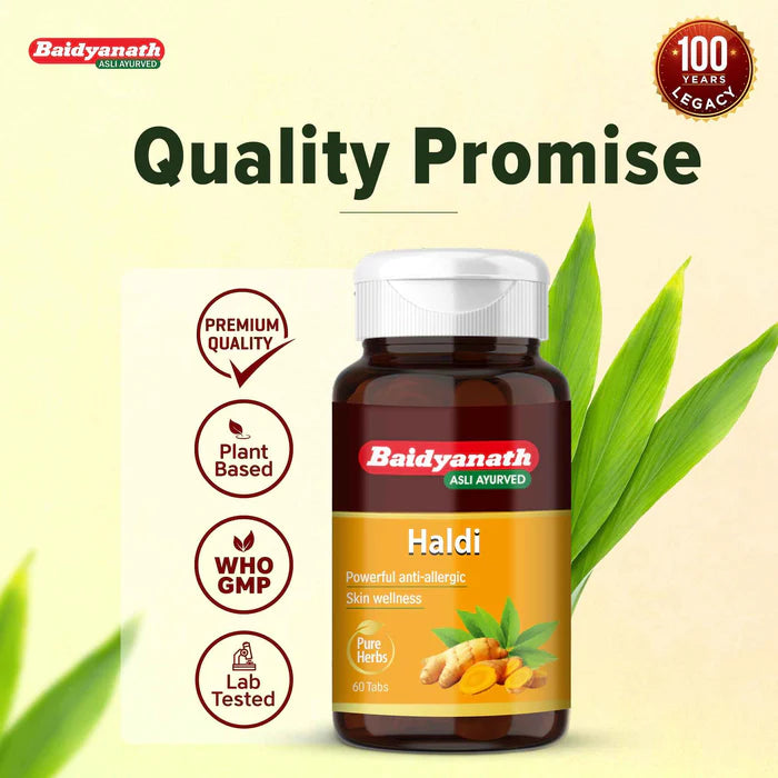 Baidyanath Asli Ayurved Haldi Tablet (60 Each)