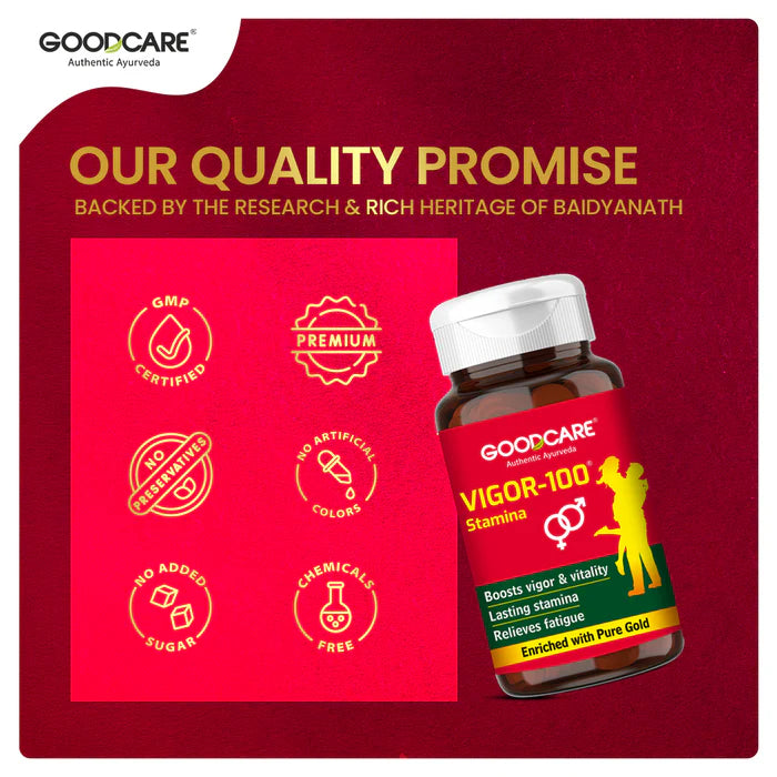 Goodcare Vigor 100 Stamina 500mg Capsule - 30 Capsules