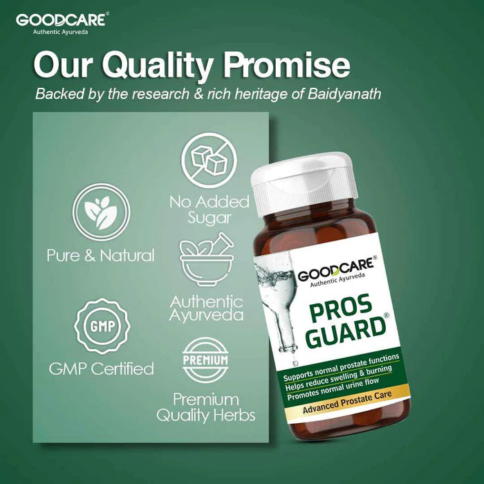 Goodcare Prosguard Capsules 11 active Ayurvedic Ingredients For Healthy Prostate Health - 60 Capsules