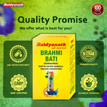 Baidyanath Brahmi Bati (Buddhivardhak) - 30 Tab | Supports Memory, Focus & Stress Relief
