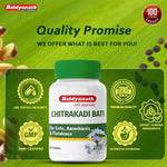 Baidyanath Chitrakadi Bati – Ayurvedic Digestive Helps Relieve Gas, Acidity & Indigestion - 80 Tablets