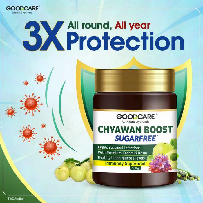 Goodcare Chyawan Boost | Ayurvedic Immunity with 24 Herbs Sugar Free - 500gm