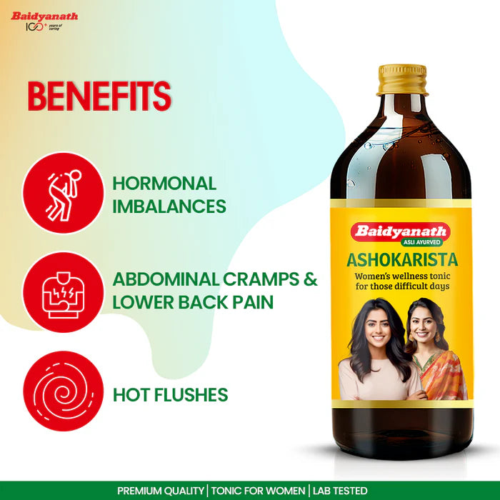 Baidyanath Ashokarista | Ayurvedic Tonic for Women's Hormonal & Reproductive Health - 450ml