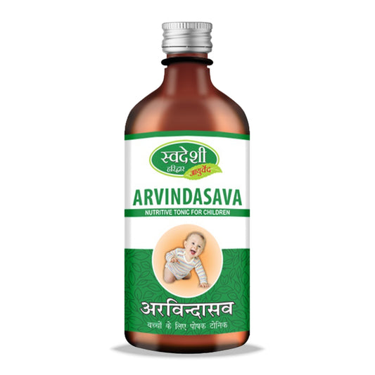 Swadeshi Arvindasava – Ayurvedic Digestive Tonic for Children (400 ml)