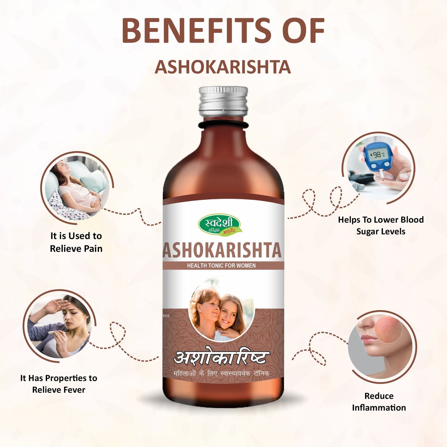 Swadeshi Ashokarishta - Ayurvedic Tonic for Menstrual Health