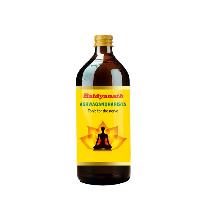 Baidyanath Ashwagandharishta Tonic - 450ml | Ayurvedic Nerve & Stress Tonic
