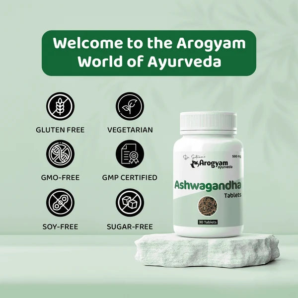 Dr. Satnam's Arogyam Ayurveda Ashwagandha 500mg Tablet (30 Each)
